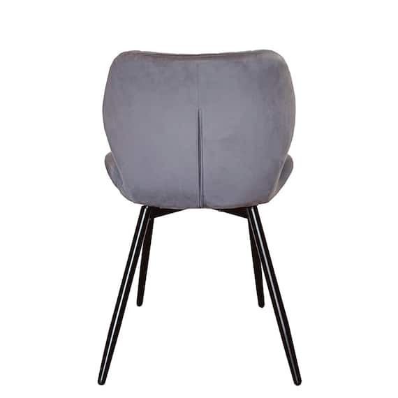 ダイニングチェア2脚セット (GD ダークグレー) 4枚目画像