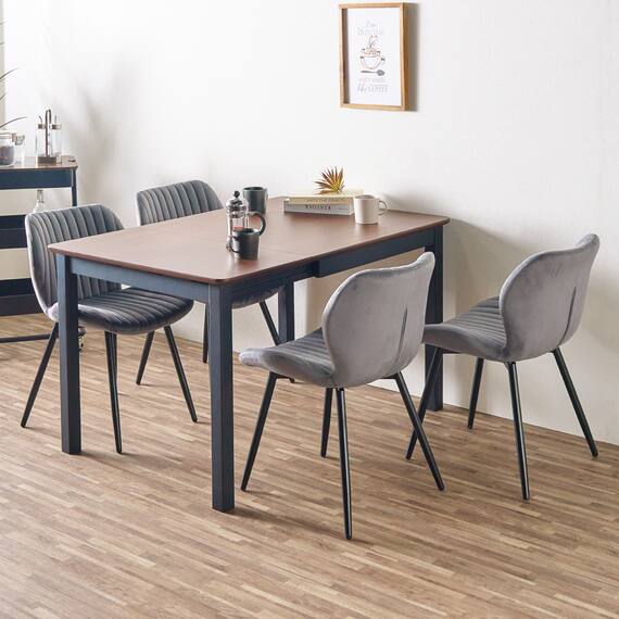 ダイニングチェア2脚セット (GD ダークグレー) 6枚目画像