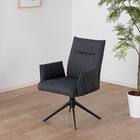 ダイニングチェア(ブラン 回転肘付き BK)【島忠ホームズ商品】 1枚目画像