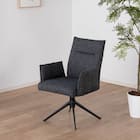 ダイニングチェア(ブラン 回転肘付き BK)【島忠ホームズ商品】 1枚目画像