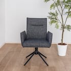 ダイニングチェア(ブラン 回転肘付き BK)【島忠ホームズ商品】 6枚目画像