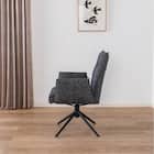 ダイニングチェア(ブラン 回転肘付き BK)【島忠ホームズ商品】 7枚目画像