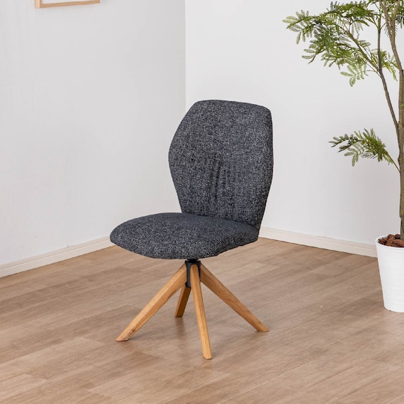 ダイニングチェア(エイムズ 回転式 NA/BK)【島忠ホームズ商品】 1枚目画像