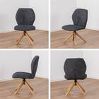 ダイニングチェア(エイムズ 回転式 NA/BK)【島忠ホームズ商品】 12枚目画像