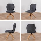 ダイニングチェア(エイムズ 回転式 NA/BK)【島忠ホームズ商品】 12枚目画像