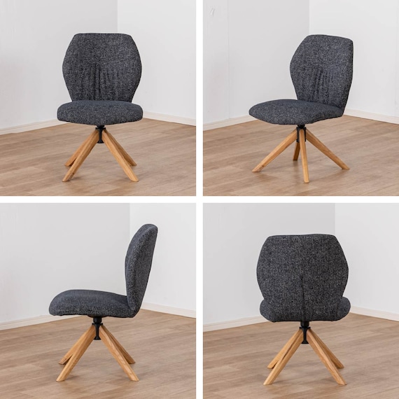 ダイニングチェア(エイムズ 回転式 NA/BK)【島忠ホームズ商品】 12枚目画像