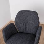 ダイニングチェア(エイムズ 回転肘付き NA/BK)【島忠ホームズ商品】 11枚目画像