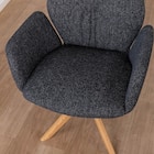 ダイニングチェア(エイムズ 回転肘付き NA/BK)【島忠ホームズ商品】 12枚目画像