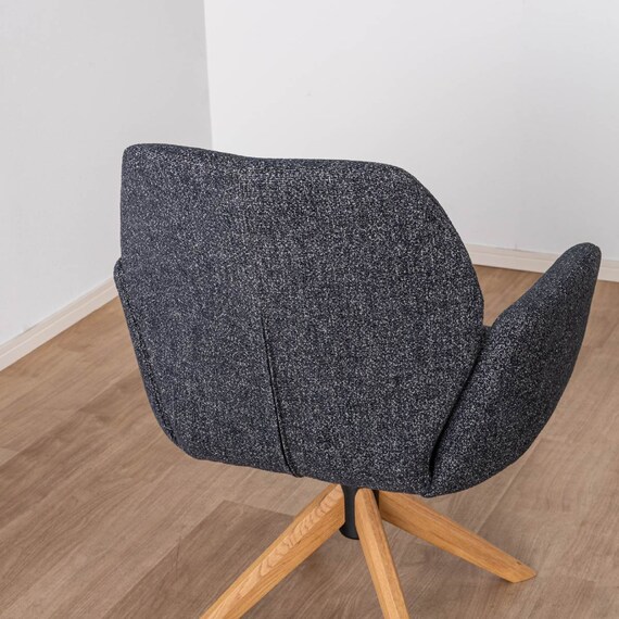 ダイニングチェア(エイムズ 回転肘付き NA/BK)【島忠ホームズ商品】 14枚目画像