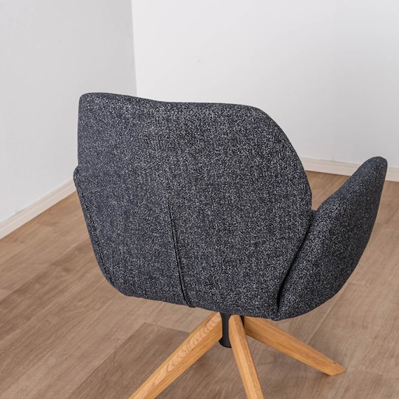 ダイニングチェア(エイムズ 回転肘付き NA/BK)【島忠ホームズ商品】 14枚目画像