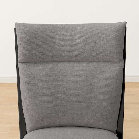 ソファのような座り心地のポケットコイルダイニングチェア(Nコレクション C-27AL BK/NSF-MGY) 12枚目画像