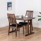 ダイニングテーブル3点セット(SDT-001 幅100cm MBR/SDT-001 2本脚 MBR/SC-003 MBR)【島忠ホームズ商品】 1枚目画像