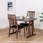 ダイニングテーブル3点セット(SDT-001 幅100cm MBR/SDT-001 2本脚 MBR/SC-003 MBR)【島忠ホームズ商品】 1枚目画像