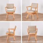 ダイニングテーブル5点セット(SDT-001 幅150cm NA/SDT-001 2本脚 NA/SC-001AT NA)【島忠ホームズ商品】 23枚目画像