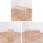 ダイニングテーブル4点セット(SDT-001 幅150cm NA/SDT-001 2本脚 NA/SC-001AT NA/SB-001 NA)【島忠ホームズ商品】 24枚目画像