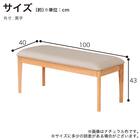 ベンチ(SB-001 幅100cm MBR)【島忠ホームズ商品】 8枚目画像