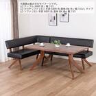 リビングダイニングソファ( フューズ 右カウチ 幅160m MBR/BK)【島忠ホームズ商品】 2枚目画像