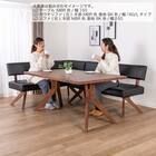 リビングダイニングソファ( フューズ 右カウチ 幅160m MBR/BK)【島忠ホームズ商品】 5枚目画像