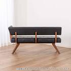 リビングダイニングソファ( フューズ 右カウチ 幅160m MBR/BK)【島忠ホームズ商品】 13枚目画像