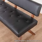 リビングダイニングソファ(フューズ 幅135cm MBR/BK)【島忠ホームズ商品】 11枚目画像