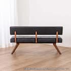 リビングダイニングソファ(フューズ 幅135cm MBR/BK)【島忠ホームズ商品】 16枚目画像