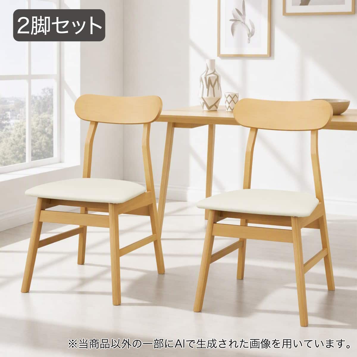 ダイニングチェア 2脚セット (GY01Y 合皮座面 LBR) | ニトリネット