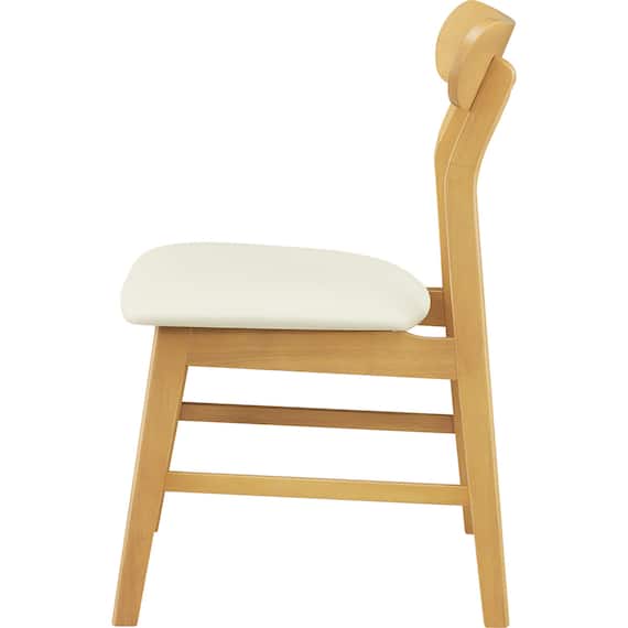 ダイニングチェア2点セット(GY01Y LBR) 4枚目画像