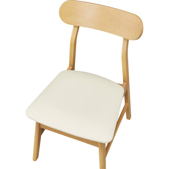 ダイニングチェア2点セット(GY01Y LBR) 6枚目画像