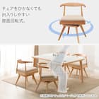 ソファのような座り心地のポケットコイルダイニング回転チェア(C-011S Nコレクション NA/NSF-BE) 5枚目画像