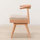 ソファのような座り心地のポケットコイルダイニング回転チェア(C-011S Nコレクション NA/NSF-BE) 9枚目画像