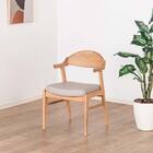 肘付きダイニングチェア(ルート002 NA/GY)【島忠ホームズ商品】 1枚目画像