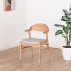 肘付きダイニングチェア(ルート002 NA/GY)【島忠ホームズ商品】 1枚目画像