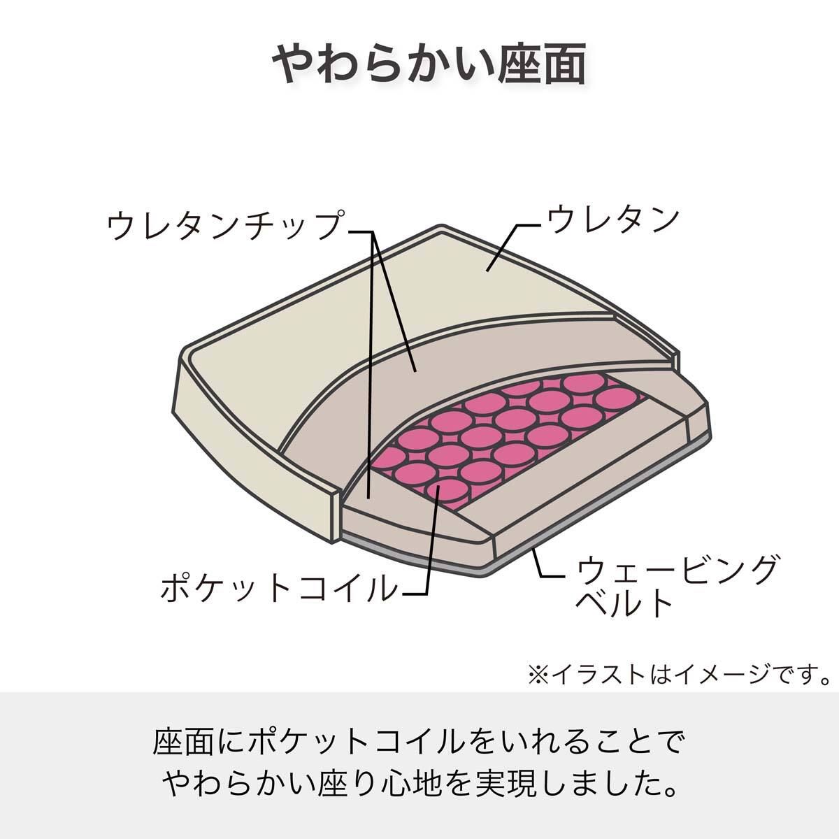 肘付きダイニングチェア(ルート002 NA/GY)【島忠ホームズ商品