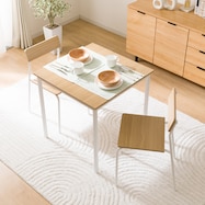 木目調ダイニング3点セット