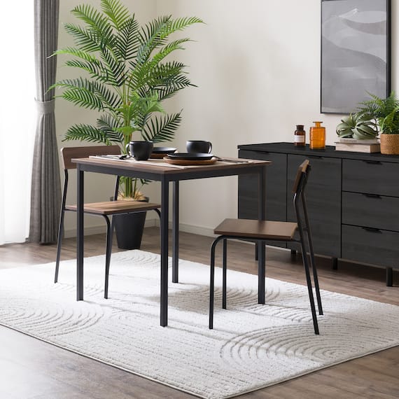 木目調ダイニング3点セット (CD01 ミドルブラウン) 10枚目画像