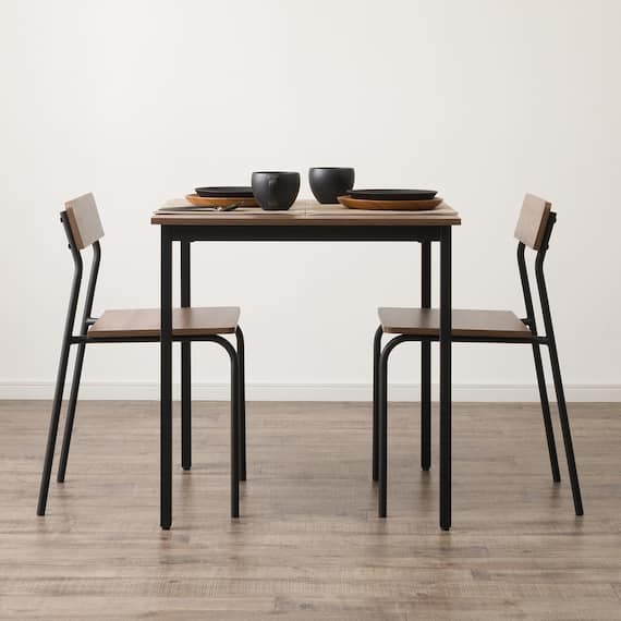 木目調ダイニング3点セット (CD01 ミドルブラウン) 11枚目画像