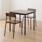 木目調ダイニング3点セット (CD01 ミドルブラウン) 12枚目画像