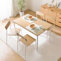 木目調ダイニング5点セット (CD01 ライトブラウン)