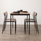 木目調ダイニング5点セット (CD01 ミドルブラウン) 11枚目画像