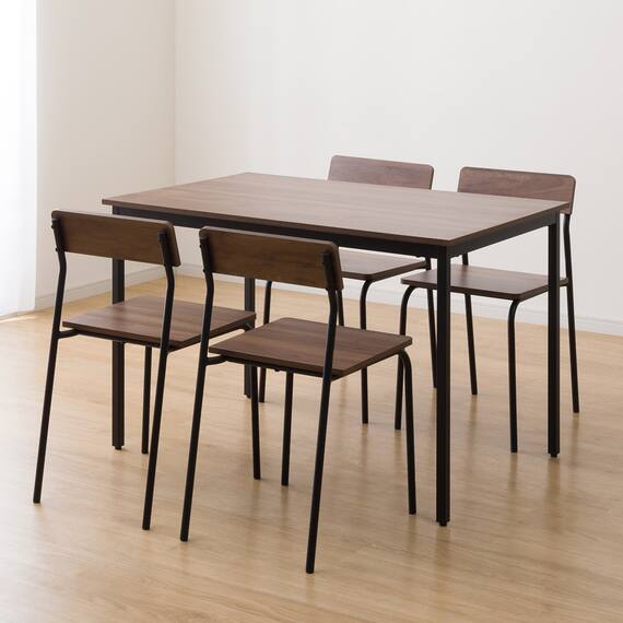 木目調ダイニング5点セット (CD01 ミドルブラウン) 12枚目画像