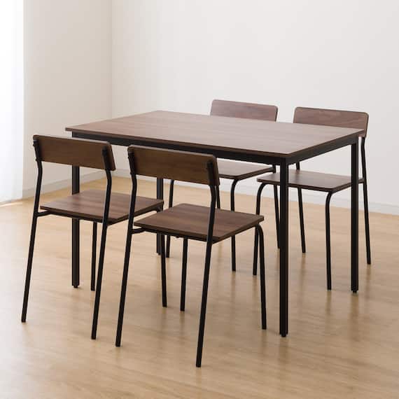 木目調ダイニング5点セット (CD01 ミドルブラウン) 12枚目画像