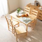 パイン天然木ダイニング5点セット 1枚目画像