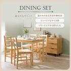 パイン天然木ダイニング5点セット 2枚目画像