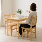 パイン天然木ダイニング5点セット 11枚目画像