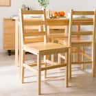 パイン天然木ダイニング5点セット 15枚目画像