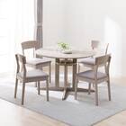 ダイニングテーブル5点セット(SJ601N 円形 105 GY) 1枚目画像