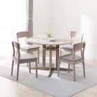 ダイニングテーブル5点セット(SJ601N 円形 105 GY) 1枚目画像