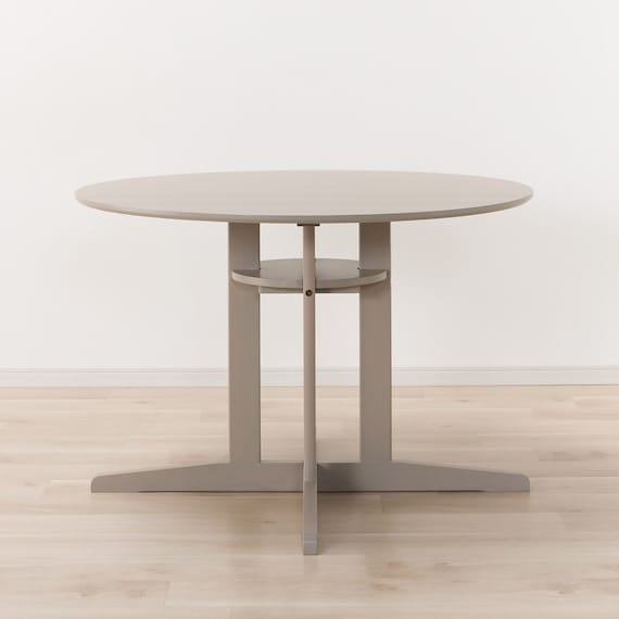 ダイニングテーブル5点セット(円形 105 SJ601N/DC回転式 GY) 4枚目画像