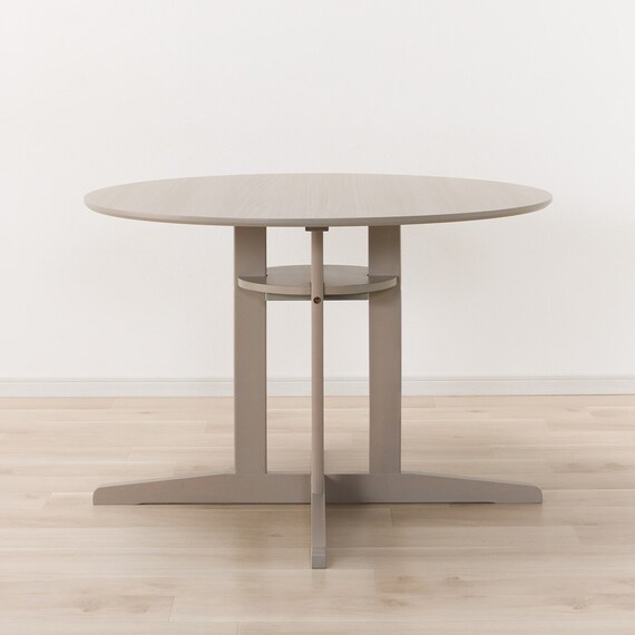 ダイニングテーブル5点セット(円形 105 SJ601N/DC回転式 GY) 5枚目画像