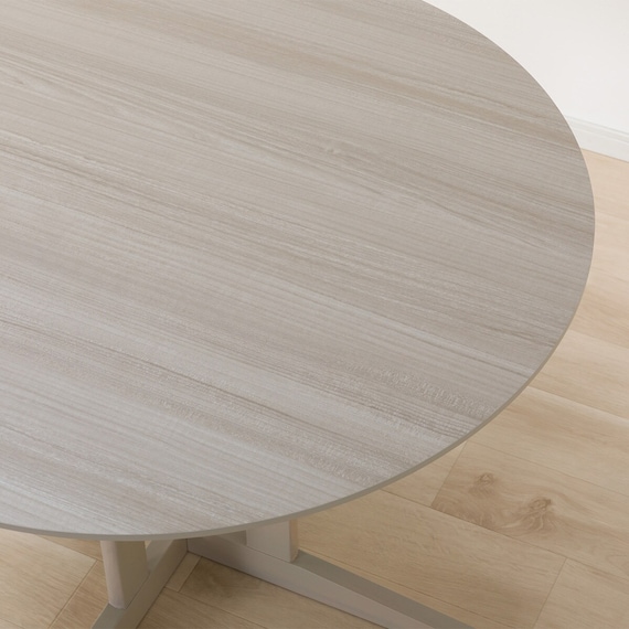 ダイニングテーブル5点セット(円形 105 SJ601N/DC回転式 GY) 6枚目画像